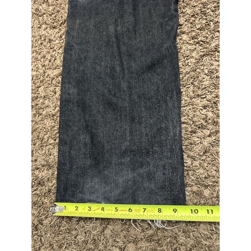 Vintage Y2K Sean John Carpenter Pants Baggy Black Distressed Mens Size 36x26 - Picture 2 of 9